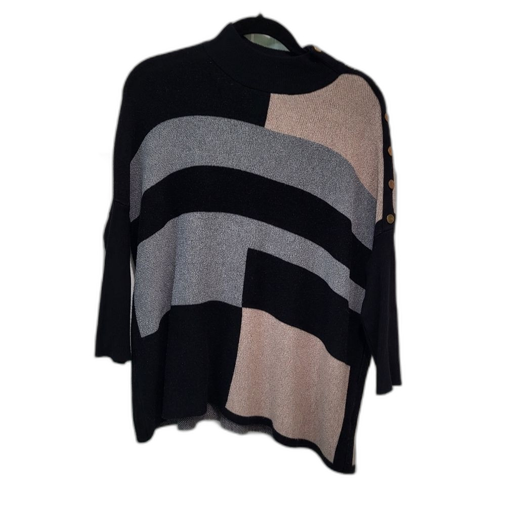 Colorblock Sweater by Joseph A Size Med
